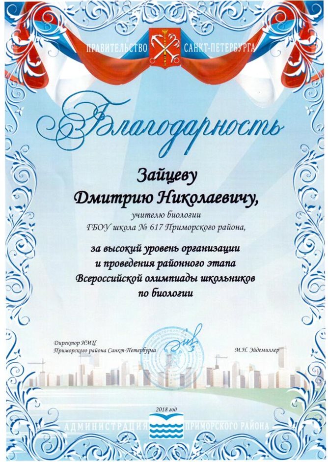 2018-2019 Зайцев Д.Н. (за олимпиаду)